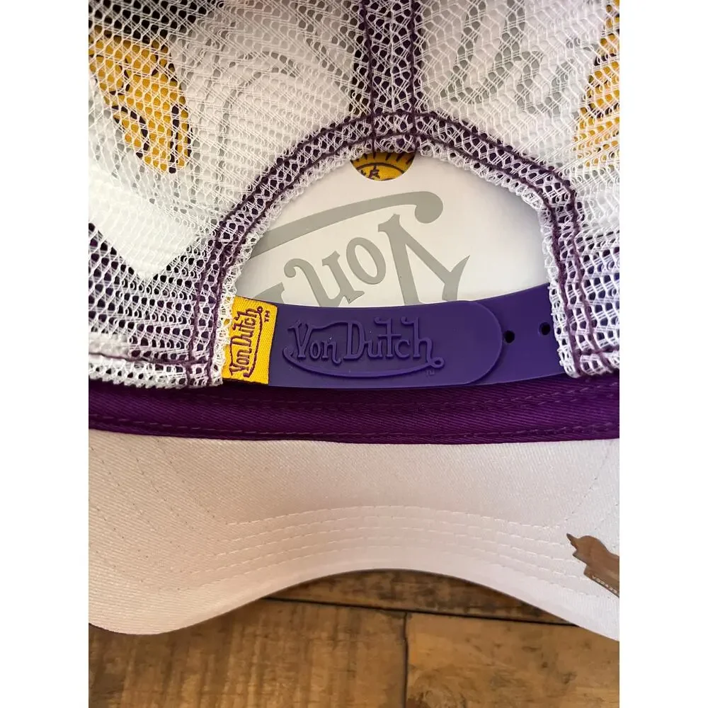 VON DUTCH Purple Gold Trucker Hat Unisex Adult NWT